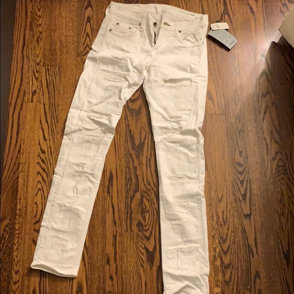 Rag and Bone white jeans!